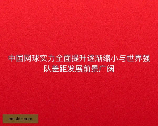 中国网球实力全面提升逐渐缩小与世界强队差距发展前景广阔